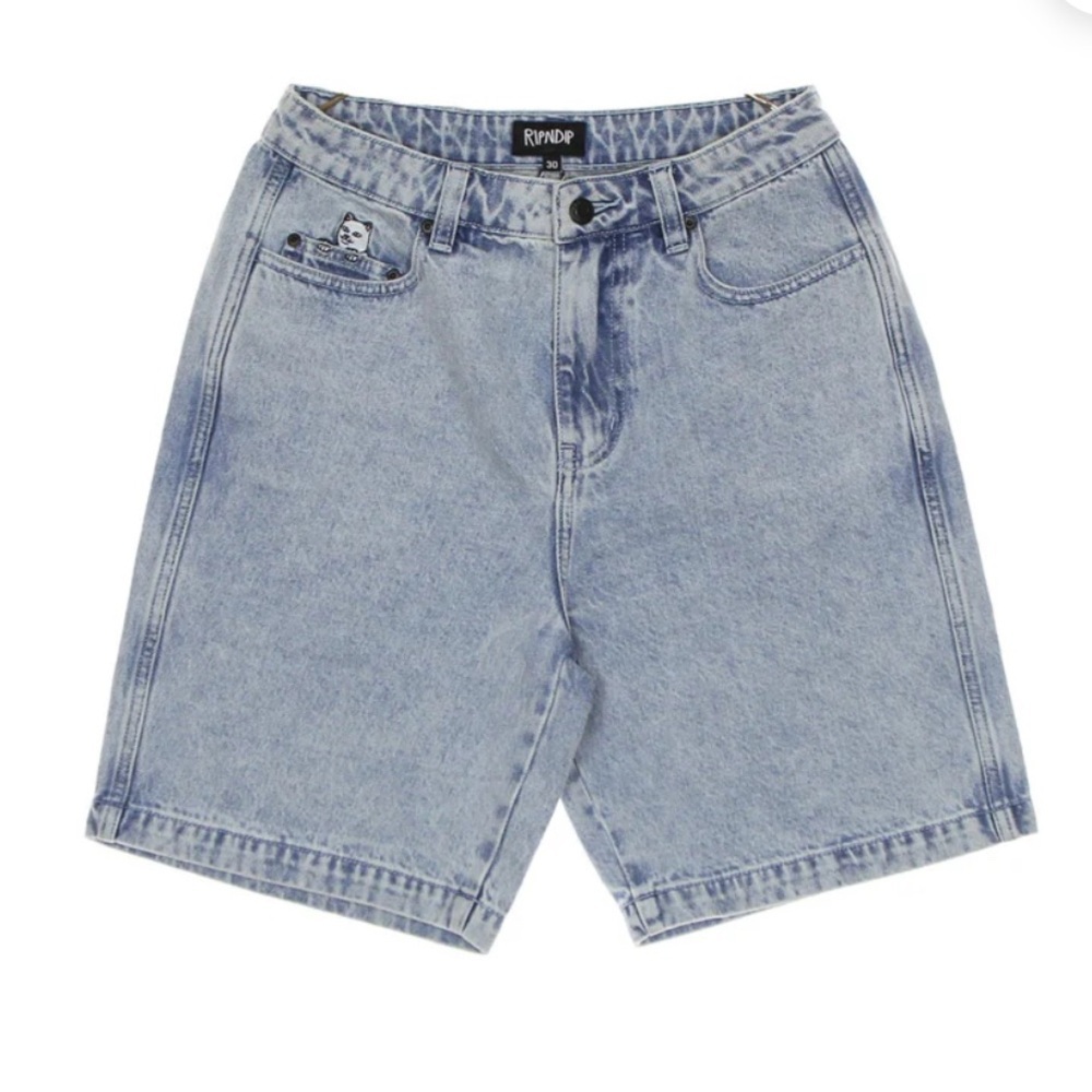 LA BREA DENIM SHORTS MEN'S JEANS LIGHT BLUE